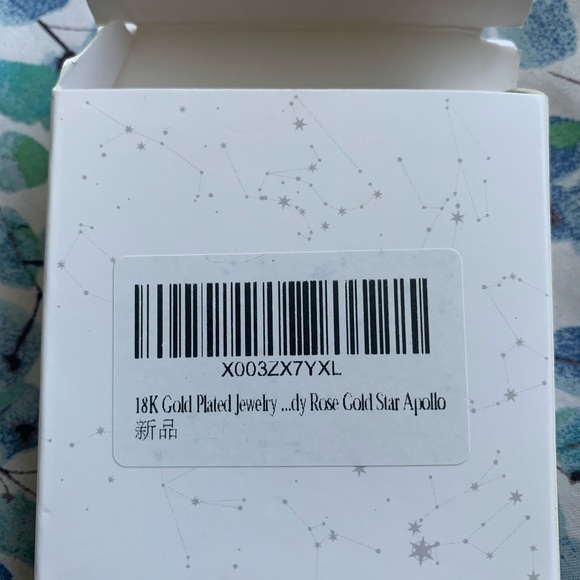 Earrings, pink rhinestone And gold earrings - Picture 4 of 5